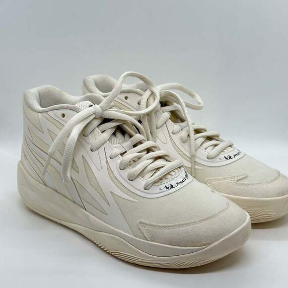 Puma Other - Puma MB.02 Jr Whispers Ivory & Black LaMelo Youth Size 6